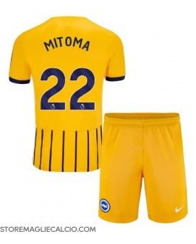 Brighton Kaoru Mitoma #22 Maglia Gara Trasferta Repliche 2024-25 Bambino Maniche Corte